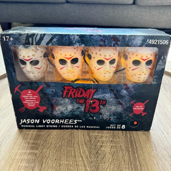 Jason Friday 13th Gemmy Halloween Musical String Lights Horror Scary Movie Decor - Picture 3 of 6